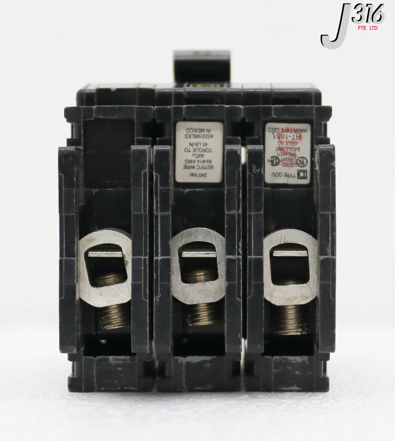 34525 SCHNEIDER ELE SQUARE D 3-POLE CIRCUIT BREAKER, QOU SERIES